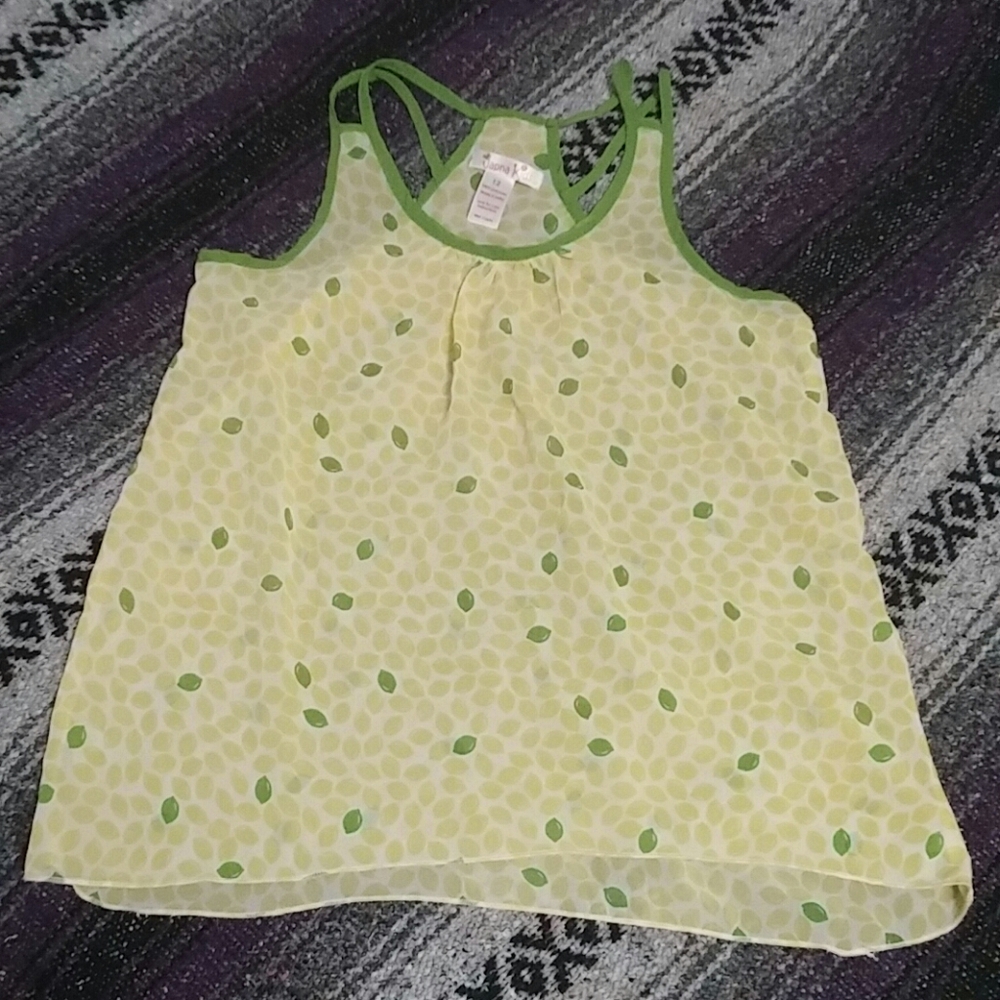 Fun lemon-lime tank top
